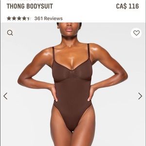 SKIMS SEAMLESS SCULPT - THONG BODYSUIT